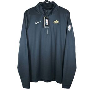 Nike Men's Cleveland Cavaliers Medium Black 1/4 Zip NBA Basketball Pullover NWT